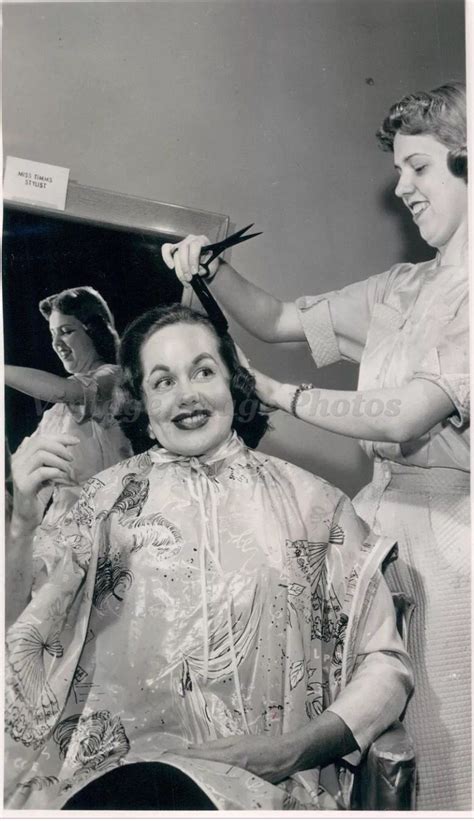 Just A Little Trim Capes Vintage Hair Salons Bouffant Hair Retro