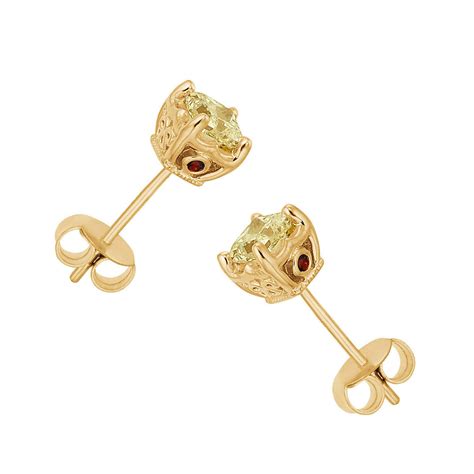1 Ct Tw Natural Yellow Diamond Stud Earrings Fred Meyer Jewelers