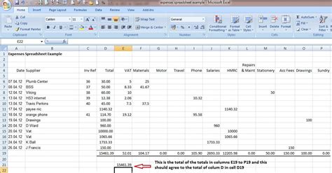 Bookkeeping Spreadsheet Template 1 —