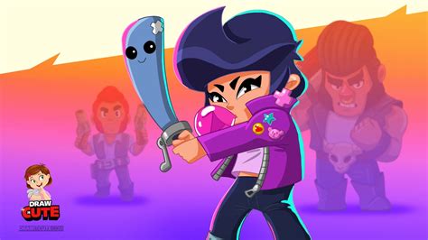 «this material brawl stars it is unofficial and not endorsed by supercell. DrawitCute .Com - How to Draw Bubble Gum Bibi super easy ...