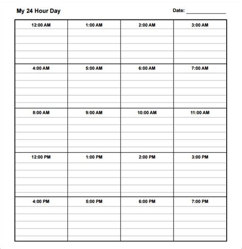 14 Daily Schedule Templates Free Word Excel And Pdf Formats Samples