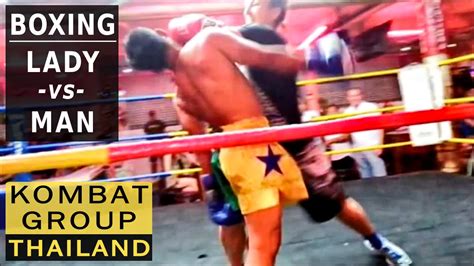 Carmela Pesacane Fights Lady Vs Man In Pattaya Boxing Bar Youtube