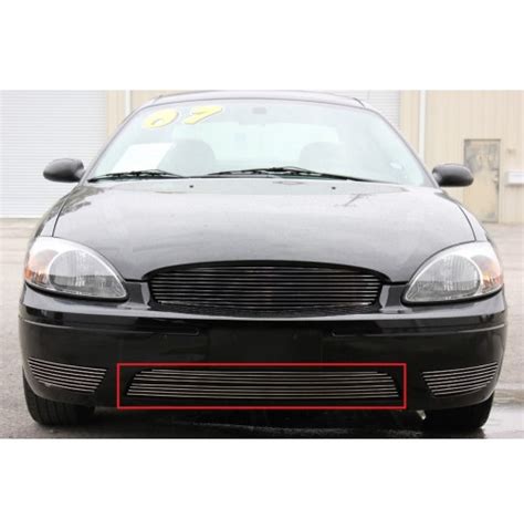 2004 Ford Taurus 2pc Overlay Bumper Billet Grille Kit