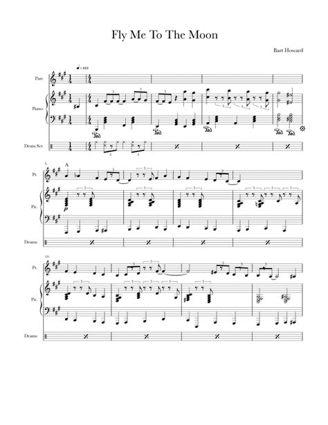 Fly Me To The Moon In Other Words Arr Dandiego Granados By Tony Bennett Sheet Music For