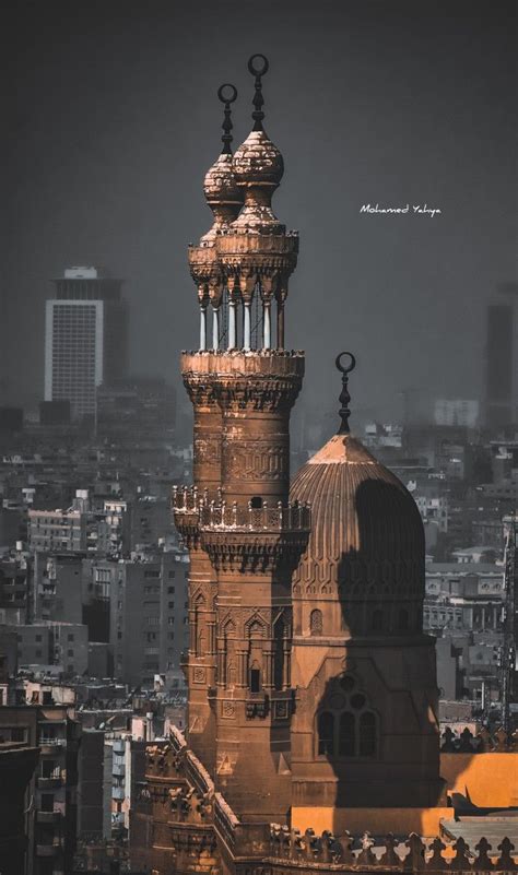 تصورى لمأذنتين وقبة مسجد الرفاعى بالقاهرة 📸🕌 Android Wallpaper Dark