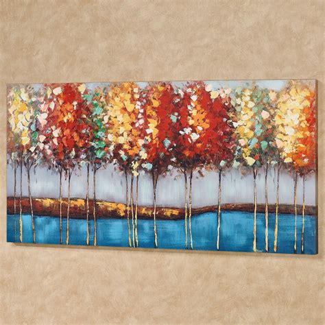 Autumn Riches Fall Trees Canvas Wall Art
