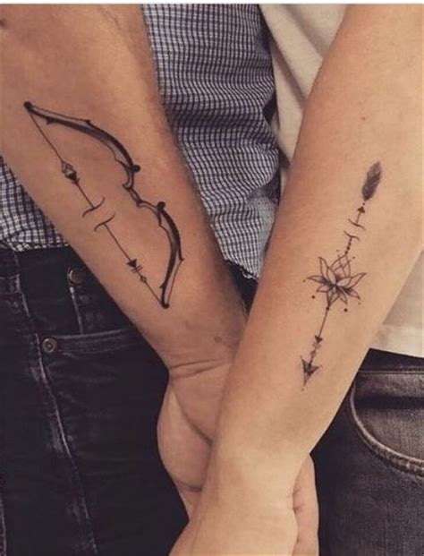 When both these tattoos join together, they create a perfect circle. Couple Matching Tattoo Designs To Express Your Love - Page ...