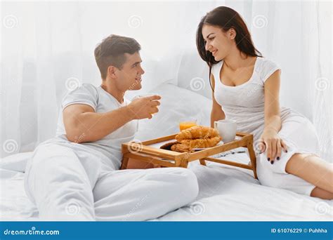 couple having a romantic breakfast stock image image of concept handsome 61076229