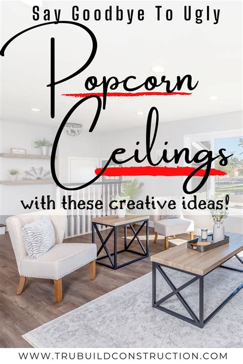 Although scraping is an effective way to get rid of a popcorn ceiling for good, the process can be more than some are willing to undertake. 4 Creative Ways to Get Rid of Your Popcorn Ceiling ...