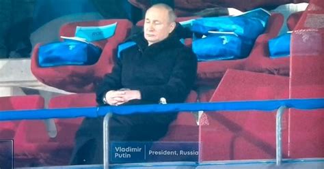 Russian President Vladimir Putin Pretends To Sleep When The Ukraine