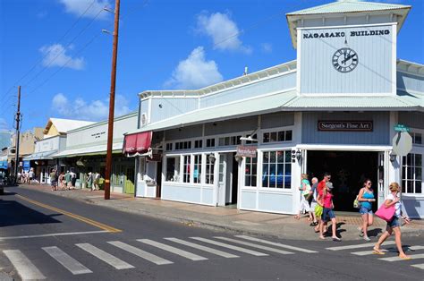 Shopping Along Front Street In Lahaina On Maui Hawaii Encircle Photos