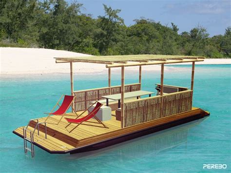 Party Raft Relax Front View Pontoon Boat Party House Boat Party Barge