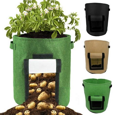 124 Pack Potato Grow Bags Planter Bag 57 Gallon Garden Bags For