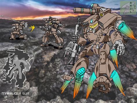 Marauder Suit Mobile Infantry Starship Troopers By Jaromcswenson On