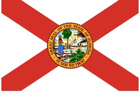 Florida Flagga Stat Gratis Vektorgrafik På Pixabay