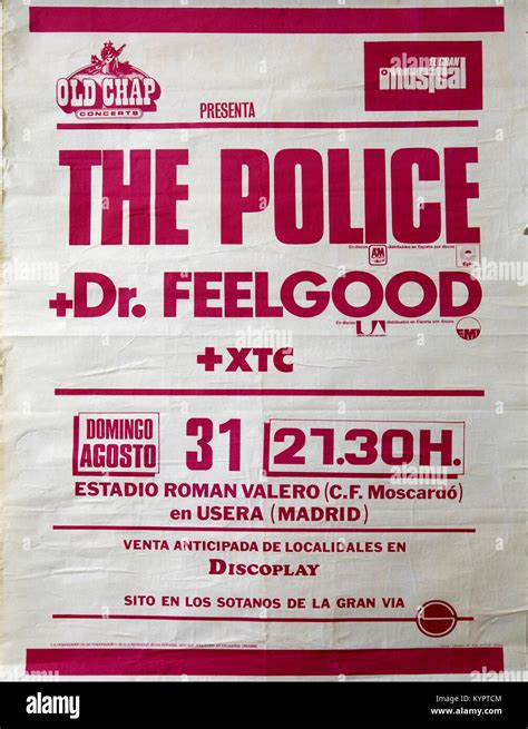 The Police Concert Poster Hi Res Stock Photography And Images Alamy