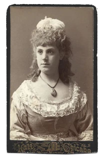 Vintage Cdv Photo Victorian Woman Stage Actress Maude Granger In