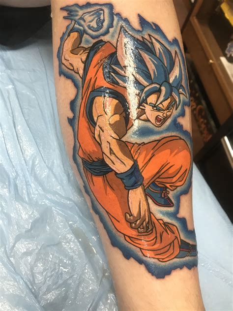Goku Ssgss Tattoo Done By Miles Mabros In Mcdonough Ga Rdbz