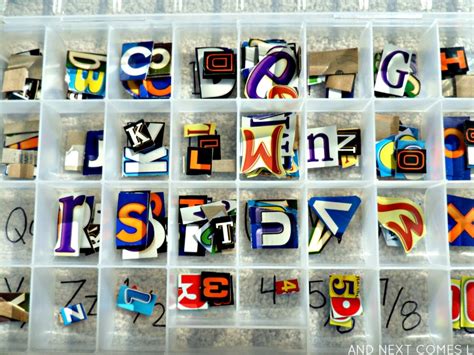 The english alphabet consists of 26 letters: Recycled Alphabet & Number Busy Box | And Next Comes L