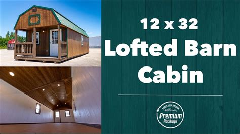 12x32 Lofted Barn Cabin Man Cave With Premium Package Youtube
