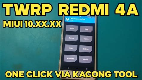 Cara Pasang Instal Twrp Xiaomi Redmi 4a Fastboot Android Otosection