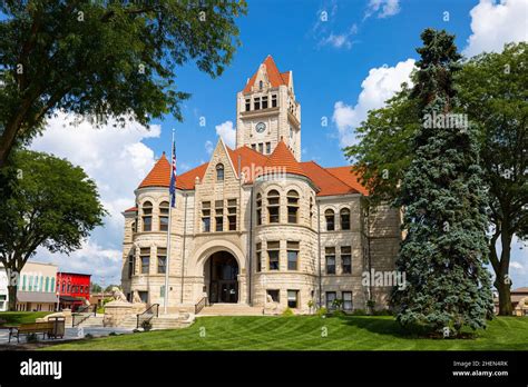 Rochester Indiana Usa August 22 2021 The Fulton County Courthouse