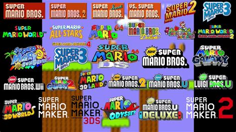 Super Mario Bros Theme Ultimate Mashup Mainline Series Youtube