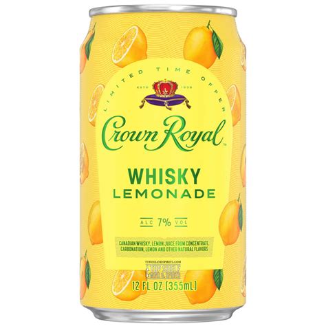 Crown Royal Whiskey Lemonade 4 Pack Cans Top Shelf Wine And Spirits