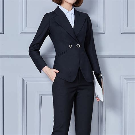 Western Style Formal Office Coat Pant Business Suits For Ladies China
