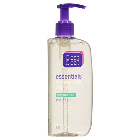 Clean And Clear Essentials Foaming Face Wash For Sensitive Skin 8 Fl Oz