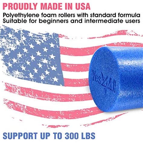 Yes4all Premium High Density Round Pe Foam Roller For Pilates Yoga Stretching Balance And Core