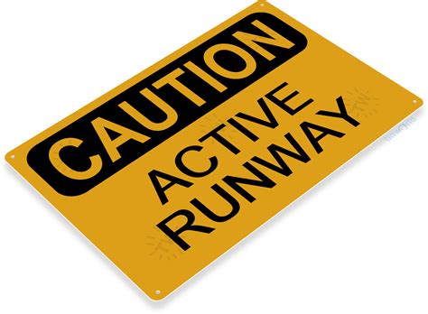 Active Runway Sign D030 Tinworld Aviation Signs