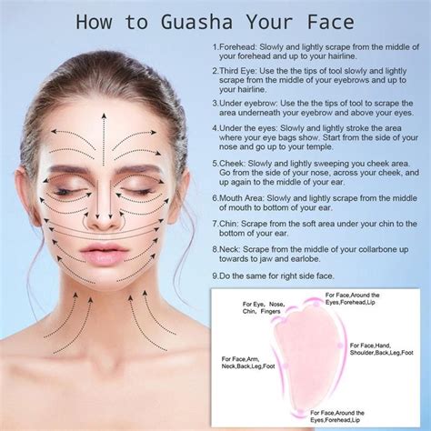 Rose Quartz Gua Sha Facial Massage Toolaventurine Massage Etsy Skin Care Facial Massage