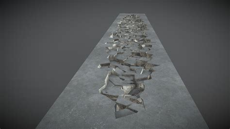 Ground Crack Collapse 02 Buy Royalty Free 3d Model By Paulyang