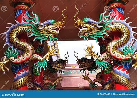 Dragons In Chinese Temple Stock Photos Image 30609633
