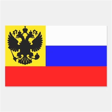 russian empire flag 1914 1917 rectangular sticker