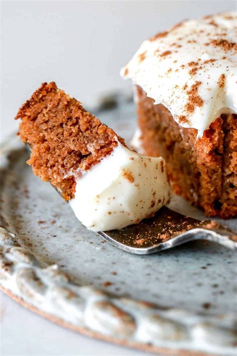 Moist Gluten Free Pumpkin Cake With Smooth Cream Cheese Frosting Is