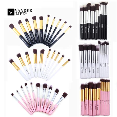 Vander 10pcs Makeup Brushes Set Profession Cosmetic Foundation Blusher Powder Blending Brush