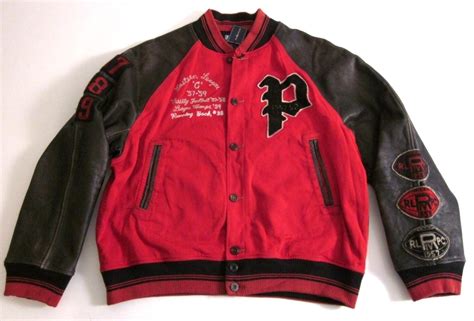 & a white 'ralph lauren bedford stables' logo embroidered on the left chest, and upper back. RALPH LAUREN Varsity Jacket | VINTAGE AMERICANA TOGGERY