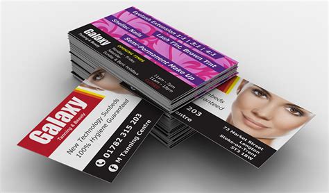 Get beauty personalized business cards or make your own from scratch! Galaxy Tanning & Beauty - Business Cards - Web & Graphic ...