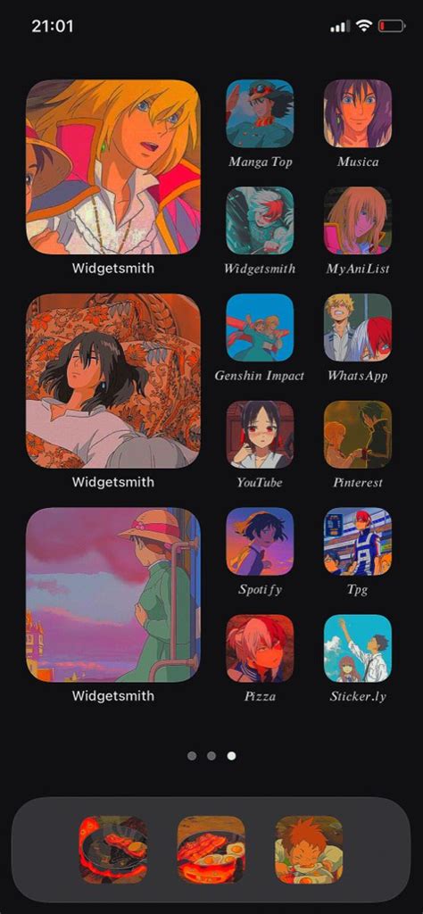 Aesthetic Ios 14 Anime Home Screen In 2021 Iphone Wallpaper App