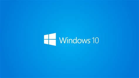 Windows 10 Wallpaper 1080p Full Hd White Logo Blue Background Hd Desktop