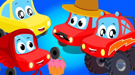 Little Red Car Vehicle Songs For Children Nursery Rhymes