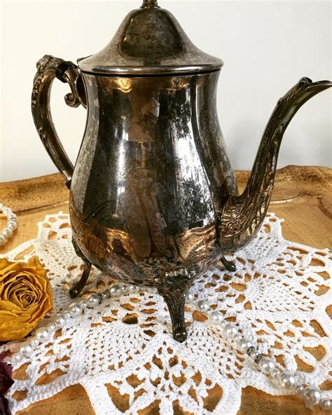 Vintage Leonard Silver Plated Teapot Etsy