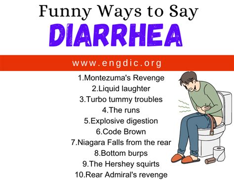 30 Funny Ways To Say Diarrhea Engdic