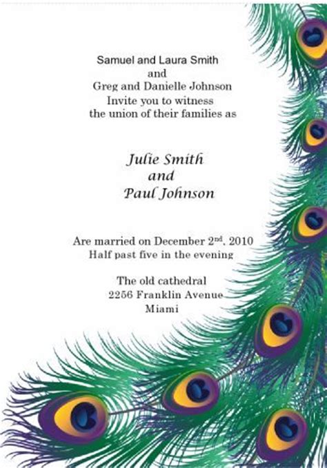 wedding planning peacock invitations peacock wedding invitations