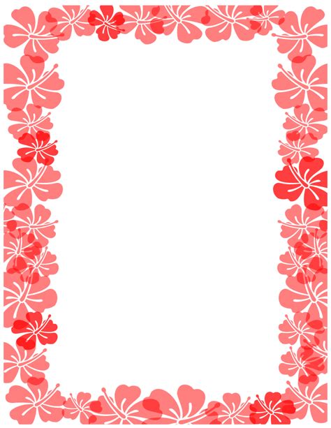 Hibiscus Themed Clip Art And Borders Hibiscus Clip Art Free Clip Art