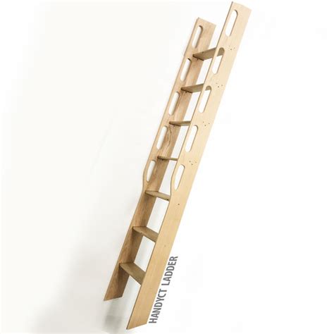 Wood Ladder Library Ladder Furniture Ladder Unassembled Maple Oak