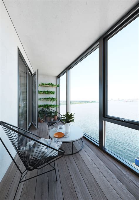 Beautiful Closed Balcony That Overlooks The Sea Balcony Design Balcony Decor Small Balcony