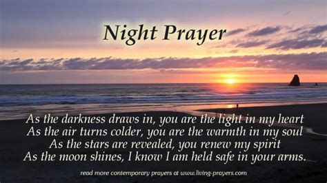 Short Night Time Prayer Goodnight Prayers